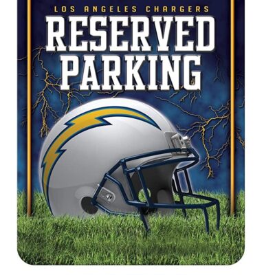 NFL Los Angeles Chargers Metal Parking Sign Wall Decor Indoor Ourdoor