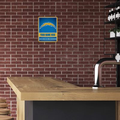 NFL Los Angeles Chargers Personalized Custom Metal Parking Sign Wall Decor Indoor Ourdoor 3 NFL Los Angeles Chargers Personalized Custom Metal Parking Sign Wall Decor Indoor Ourdoor 3