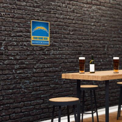 NFL Los Angeles Chargers Personalized Custom Metal Parking Sign Wall Decor Indoor Ourdoor 4 NFL Los Angeles Chargers Personalized Custom Metal Parking Sign Wall Decor Indoor Ourdoor 4