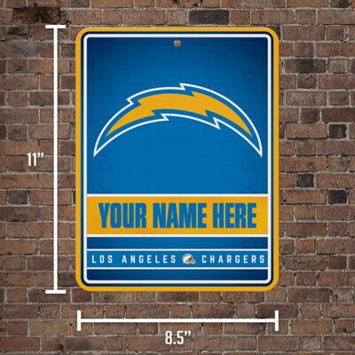 NFL Los Angeles Chargers Personalized Custom Metal Parking Sign Wall Decor Indoor Ourdoor 5 NFL Los Angeles Chargers Personalized Custom Metal Parking Sign Wall Decor Indoor Ourdoor 5