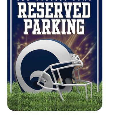 NFL Los Angeles Rams Metal Parking Sign Wall Decor Indoor Ourdoor
