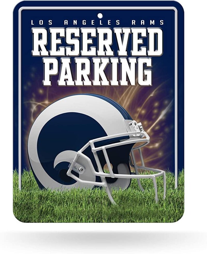 NFL Los Angeles Rams Metal Parking Sign Wall Decor Indoor Ourdoor