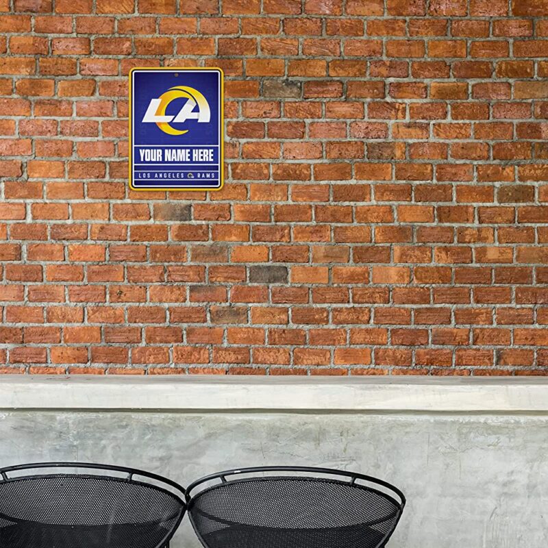 NFL Los Angeles Rams Personalized Custom Metal Parking Sign Wall Decor Indoor Ourdoor 1