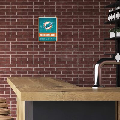 NFL Miami Dolphins Personalized Custom Metal Parking Sign Wall Decor Indoor Ourdoor 3 NFL Miami Dolphins Personalized Custom Metal Parking Sign Wall Decor Indoor Ourdoor 3