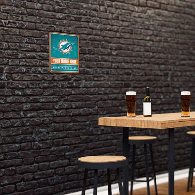 NFL Miami Dolphins Personalized Custom Metal Parking Sign Wall Decor Indoor Ourdoor 4 NFL Miami Dolphins Personalized Custom Metal Parking Sign Wall Decor Indoor Ourdoor 4