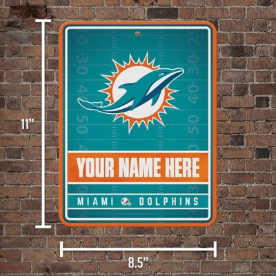 NFL Miami Dolphins Personalized Custom Metal Parking Sign Wall Decor Indoor Ourdoor 5 NFL Miami Dolphins Personalized Custom Metal Parking Sign Wall Decor Indoor Ourdoor 5