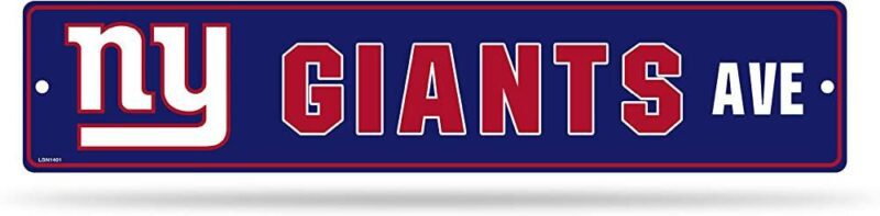 NFL New York Giants Street Sign Metal Sign