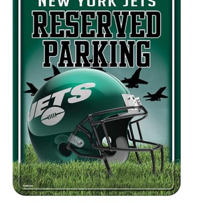 NFL New York Jets Metal Parking Sign Wall Decor Indoor Ourdoor