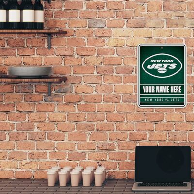 NFL New York Jets Personalized Custom Metal Parking Sign Wall Decor Indoor Ourdoor 2 NFL New York Jets Personalized Custom Metal Parking Sign Wall Decor Indoor Ourdoor 2