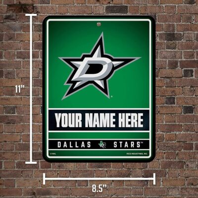 NHL Dallas Stars Personalized Custom Metal Parking Sign Wall Decor Indoor Ourdoor 2 NHL Dallas Stars Personalized Custom Metal Parking Sign Wall Decor Indoor Ourdoor 2