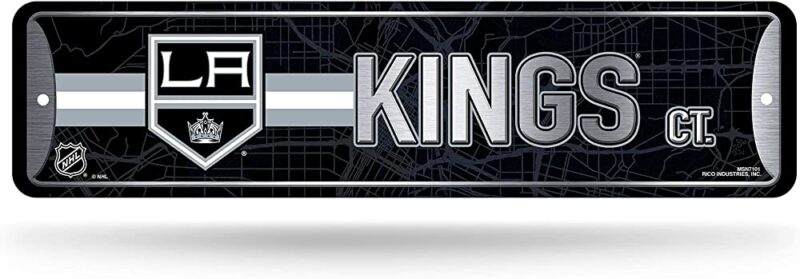 NHL Los Angeles Kings Home Decor Metal Street Sign