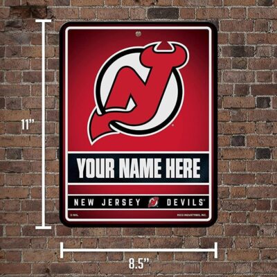 NHL New Jersey Devils Personalized Custom Metal Parking Sign Wall Decor Indoor Ourdoor 2 NHL New Jersey Devils Personalized Custom Metal Parking Sign Wall Decor Indoor Ourdoor 2