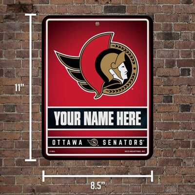 NHL Ottawa Senators Personalized Custom Metal Parking Sign Wall Decor Indoor Ourdoor 2 NHL Ottawa Senators Personalized Custom Metal Parking Sign Wall Decor Indoor Ourdoor 2