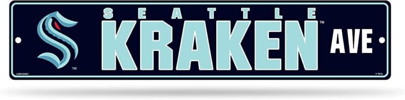 NHL Seattle Kraken Street Sign Metal Sign