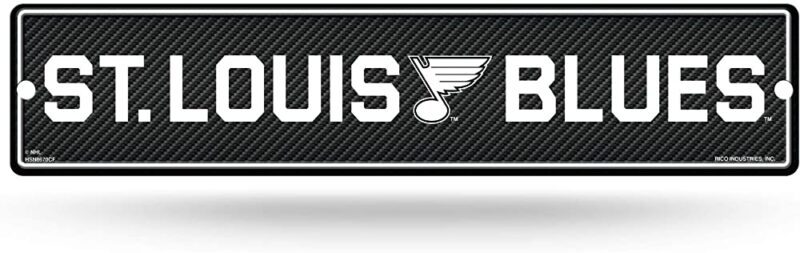 NHL St. Louis Blues - Carbon Metal Street Sign Decor