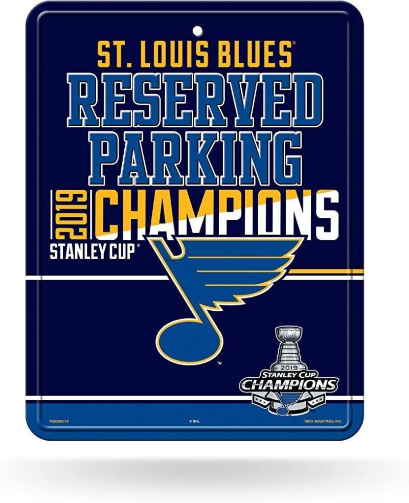 NHL St. Louis Blues Metal Parking Sign Wall Decor Indoor Ourdoor Decor