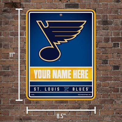 NHL St. Louis Blues Personalized Custom Metal Parking Sign Wall Decor Indoor Ourdoor 2 NHL St. Louis Blues Personalized Custom Metal Parking Sign Wall Decor Indoor Ourdoor 2