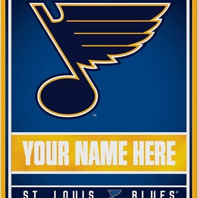 NHL St. Louis Blues Personalized Custom Metal Parking Sign Wall Decor Indoor Ourdoor