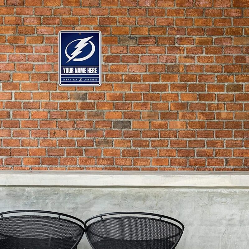 NHL Tampa Bay Lightning Personalized Custom Metal Parking Sign Wall Decor Indoor Ourdoor 1