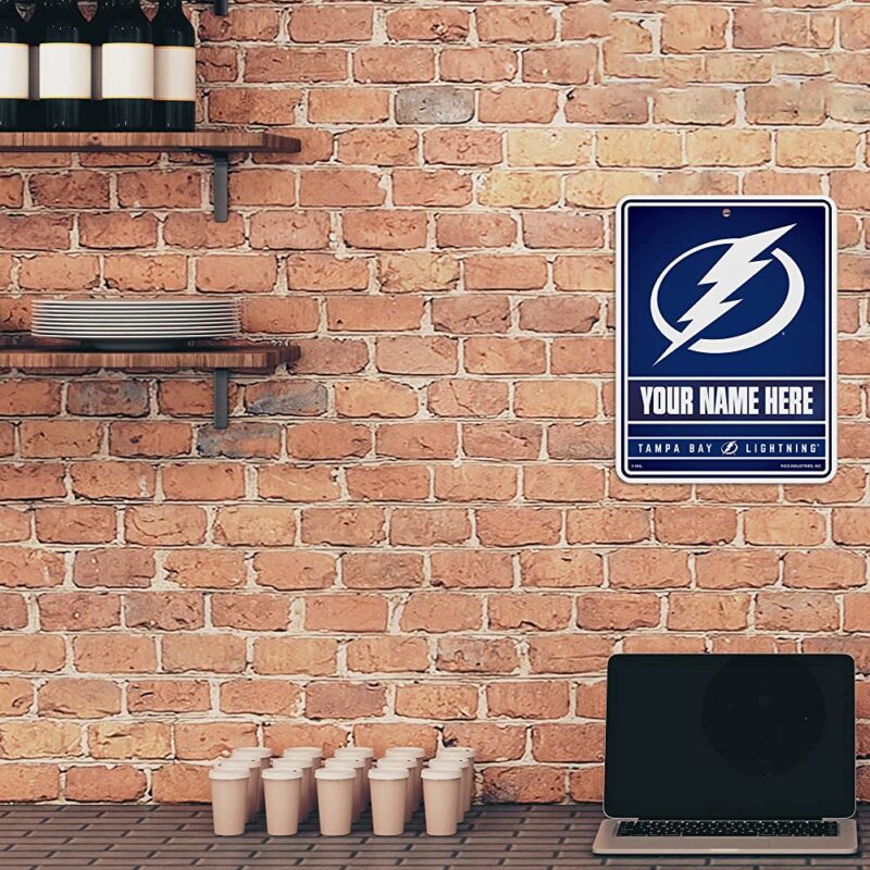 NHL Tampa Bay Lightning Personalized Custom Metal Parking Sign Wall Decor Indoor Ourdoor 3