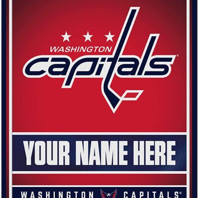 NHL Washington Capitals Personalized Custom Metal Parking Sign Wall Decor Indoor Ourdoor