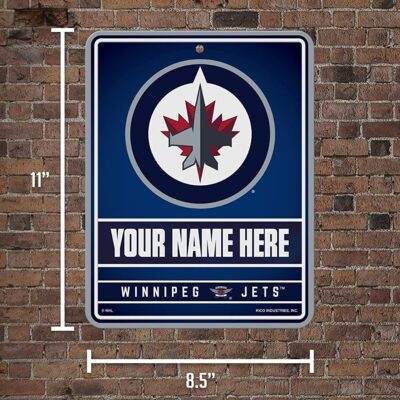 NHL Winnipeg Jets Personalized Custom Metal Parking Sign Wall Decor Indoor Ourdoor 2 NHL Winnipeg Jets Personalized Custom Metal Parking Sign Wall Decor Indoor Ourdoor 2