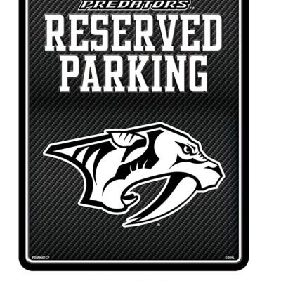 Nashville Predators Metal Sign Carbon Fiber Design Embossed Wall Parking Team Logo Novelty Hockey