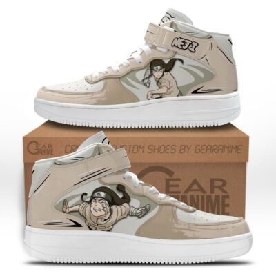 Neji Hyuga Sneakers Air Mid Custom Anime Shoes for Otaku
