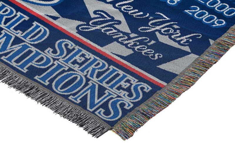 New York Yankees MLB Commemorative Woven Tapestry Throw Blanket 1