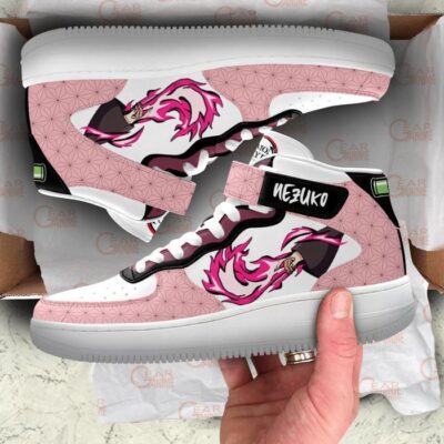 Nezuko Sneakers Air Mid Custom Anime Demon Slayer Shoes 3