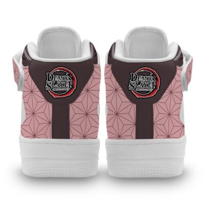 Nezuko Sneakers Air Mid Custom Demon Slayer Anime Shoes for Otaku 2