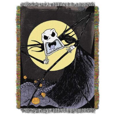 Nightmare Before Christmas, Wicked Paint Woven Tapestry Throw Blanket