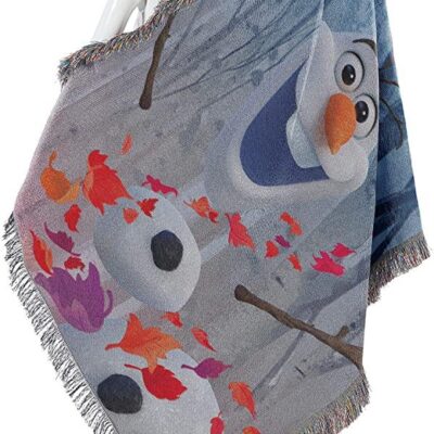 Northwest Frozen 2 In The Leaves Woven Tapestry Throw Blanket 3 Northwest Frozen 2 In The Leaves Woven Tapestry Throw Blanket 3