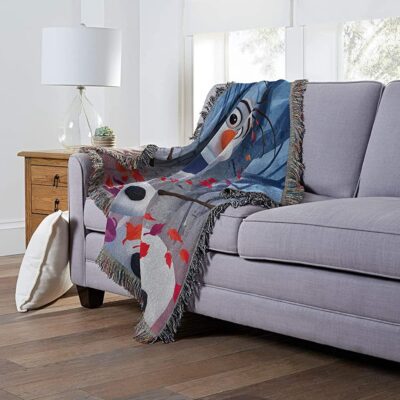 Northwest Frozen 2 In The Leaves Woven Tapestry Throw Blanket 4 Northwest Frozen 2 In The Leaves Woven Tapestry Throw Blanket 4