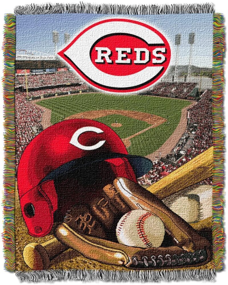 Northwest MLB Cincinnati Reds Woven Tapestry Throw Blanket