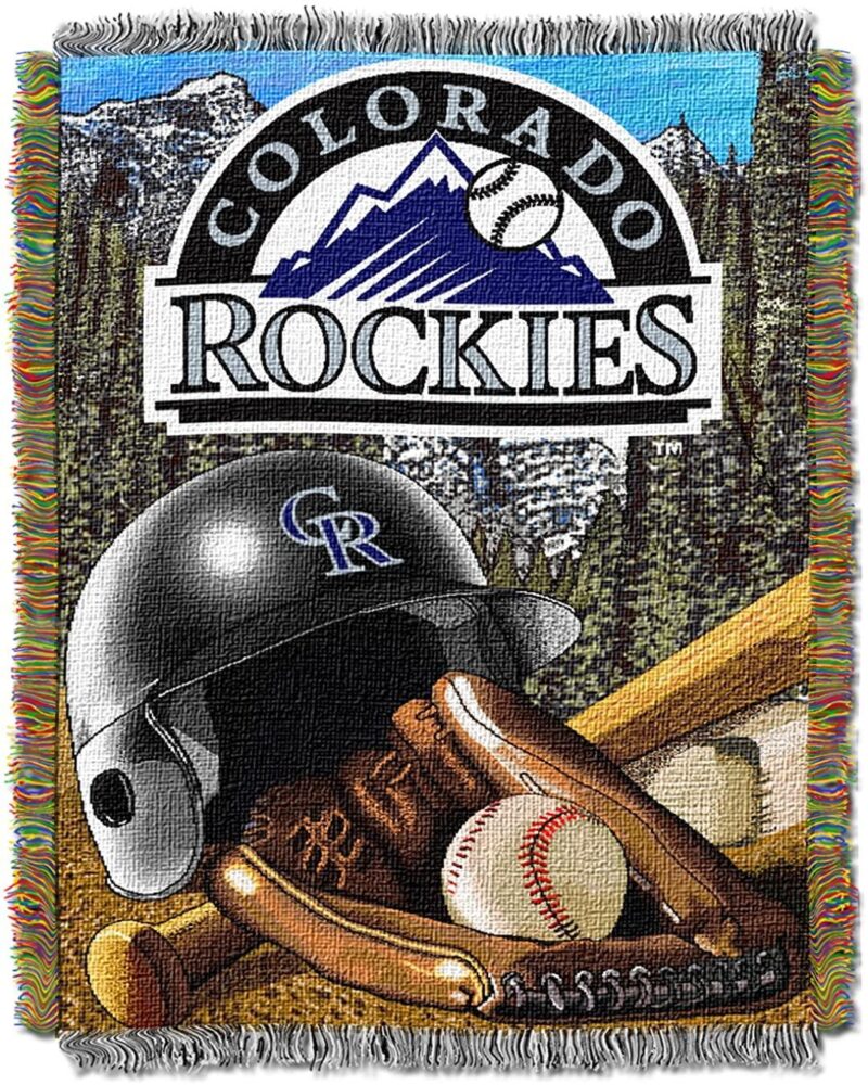 Northwest MLB Colorado Rockies Woven Tapestry Throw Blanket