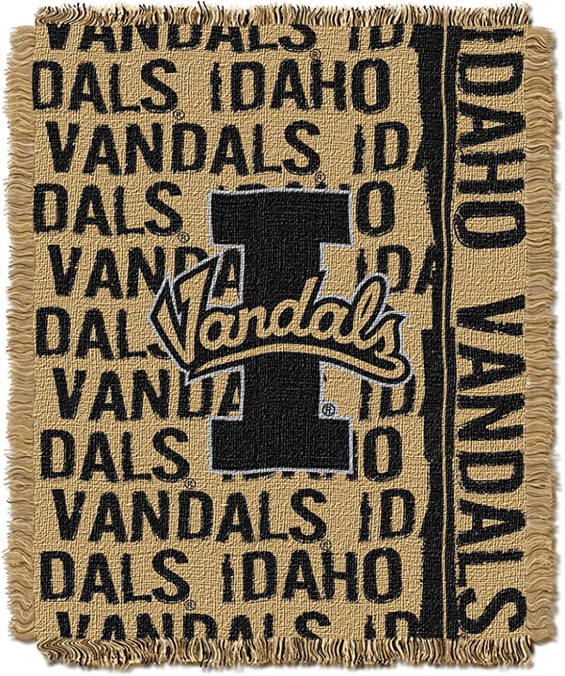 Northwest NCAA Idaho Vandals Woven Jacquard Throw Blanket Double Play