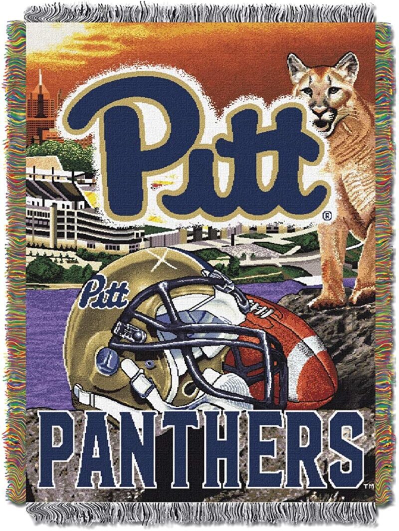 Northwest NCAA Pittsburgh Panthers Woven Tapestry Throw Blanket