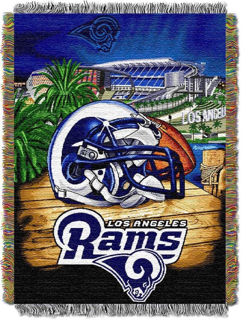 Northwest NFL Los Angeles Rams Woven Tapestry Throw Blanket