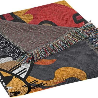Northwest Woven Tapestry Throw Blanket Aggretsuko Let's Rock 2 Northwest Woven Tapestry Throw Blanket Aggretsuko Lets Rock 2