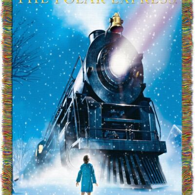 Northwest Woven Tapestry Throw Blanket Engine Wonder