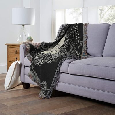 Northwest Woven Tapestry Throw Blanket Harry Potter Night Map 1 Northwest Woven Tapestry Throw Blanket Harry Potter Night Map 1