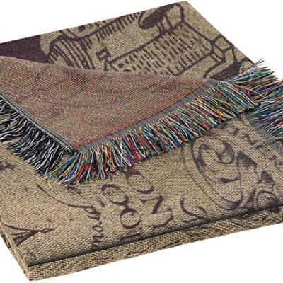 Northwest Woven Tapestry Throw Blanket Marauders Map 1