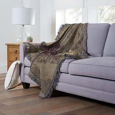 Northwest Woven Tapestry Throw Blanket Marauders Map 3