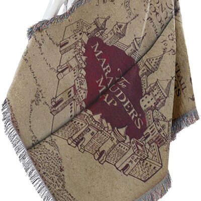 Northwest Woven Tapestry Throw Blanket Marauders Map 4