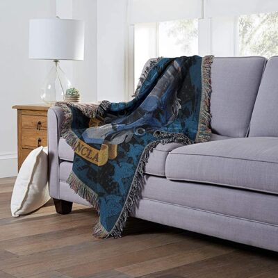 Northwest Woven Tapestry Throw Blanket Ravenclaw Crest 3 Northwest Woven Tapestry Throw Blanket Ravenclaw Crest 3