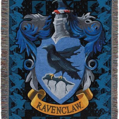 Northwest Woven Tapestry Throw Blanket Ravenclaw Crest