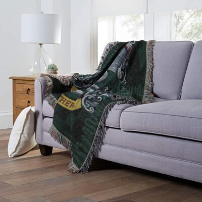 Northwest Woven Tapestry Throw Blanket Slytherin Shield 3 Northwest Woven Tapestry Throw Blanket Slytherin Shield 3