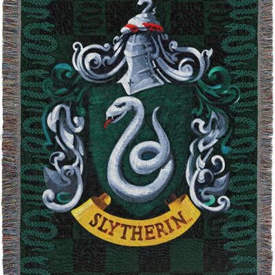 Northwest Woven Tapestry Throw Blanket Slytherin Shield
