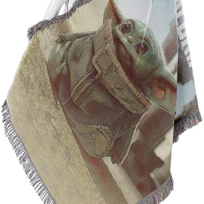 Northwest Woven Tapestry Throw Blanket The Mandalorian The Child 3